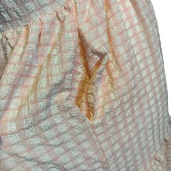 Calixta Gorg Pink Plaid Ruffle Dress Size Small .#87 - Picture 14 of 16